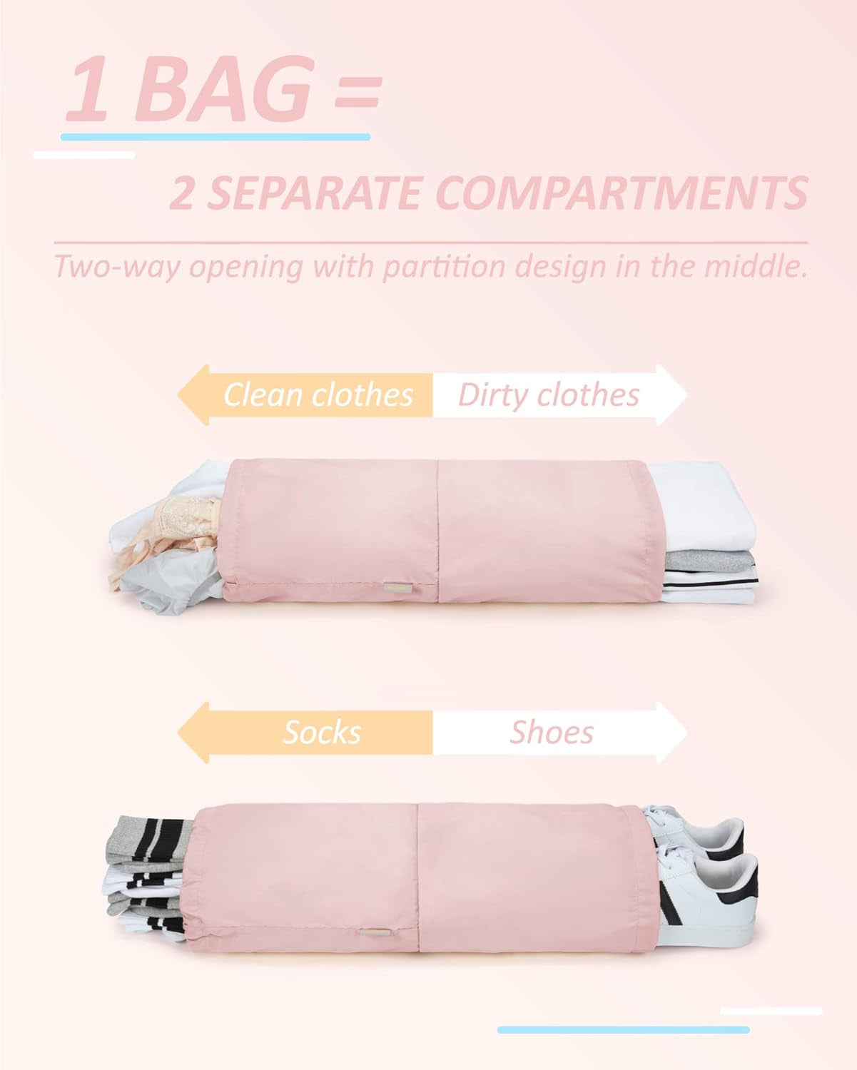 6 Set /4 Set/2 Set Compression Packing Cubes for Travel, Lightweight Luggage Organizer Bags, Durable Space Saver Bags Travel Essentials