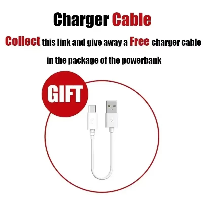 200000Mah Solar Power Bank Portable Large Capacity Charger Compatible with IOS Android USB-A and USB-C Fast Charging